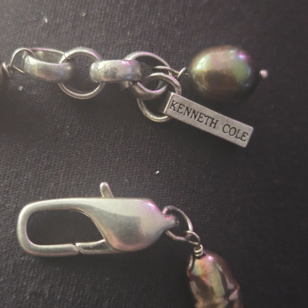 Kenneth Cole Iridescent Freshwater Pearl Link Bracelet - Multicolor - Picture 2 of 10